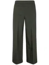Kiltie Kirk Wide Leg Trousers In Green
