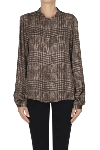 Kiltie Marie Blouse In Brown