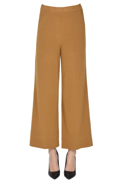 Kiltie Olivia Silk Trousers In Brown