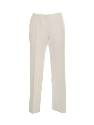 Kiltie Costes Slim Pants Cotton Bistretch In White
