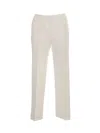 Kiltie Costes Slim Pants Cotton Bistretch In White