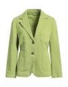 Kiltie Woman Blazer Lime Green Size 10 Cotton, Linen