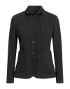 Kiltie Woman Blazer Black Size 8 Cotton, Linen In Black