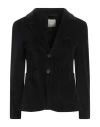Kiltie Woman Blazer Black Size 10 Cotton, Viscose, Elastane