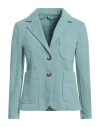 Kiltie Woman Blazer Deep Teal Size 4 Cotton, Tencel, Elastane In Green