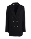 Kiltie Woman Blazer Midnight Blue Size 12 Virgin Wool, Elastane In Blue