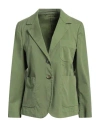 Kiltie Woman Blazer Military Green Size 10 Cotton, Tencel, Elastane