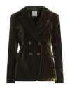 Kiltie Woman Blazer Military Green Size 6 Viscose, Silk