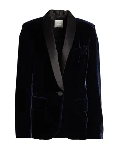 Kiltie Woman Blazer Navy Size 4 Viscose, Silk