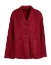 Kiltie Woman Blazer Red Size 10 Virgin Wool, Polyester