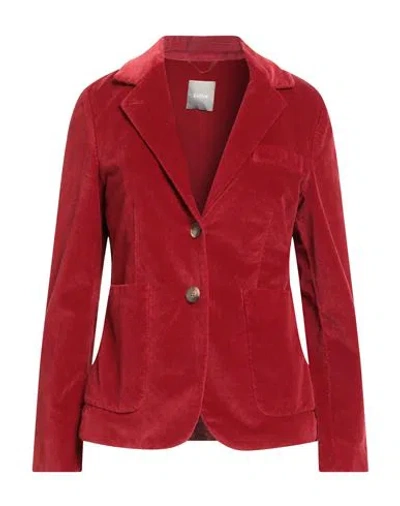 Kiltie Woman Blazer Red Size 8 Cotton, Viscose, Elastane