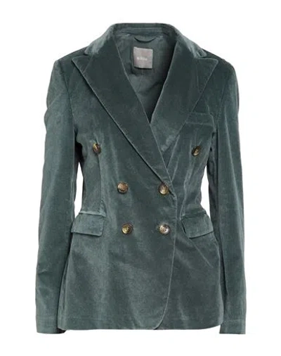 Kiltie Woman Blazer Sage Green Size 6 Cotton, Viscose, Elastane