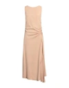 Kiltie Woman Maxi Dress Sand Size 10 Viscose, Elastane In Beige