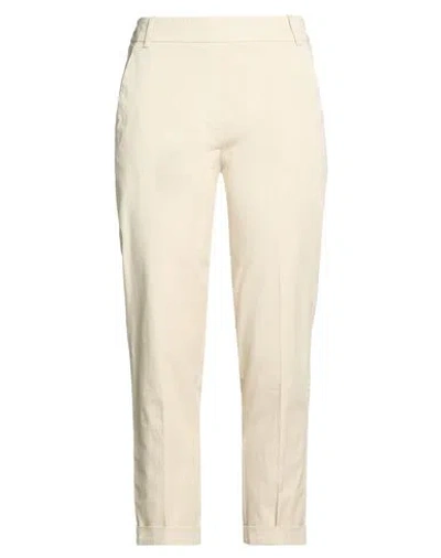 Kiltie Woman Pants Beige Size 12 Cotton, Tencel, Elastane In Pink