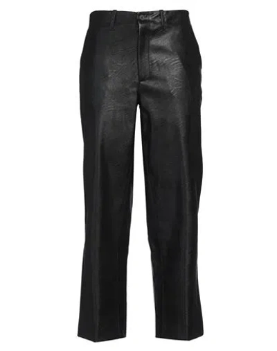 KILTIE KILTIE WOMAN PANTS BLACK SIZE 10 POLYURETHANE, VISCOSE