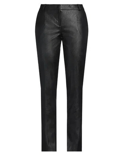 Kiltie Woman Pants Black Size 12 Polyurethane, Viscose