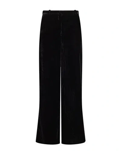 Kiltie Woman Pants Black Size 6 Viscose, Silk