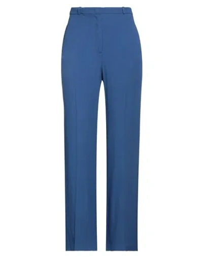 Kiltie Woman Pants Blue Size 12 Acetate, Viscose