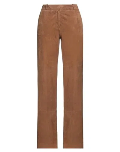 Kiltie Woman Pants Brown Size 6 Goat Skin
