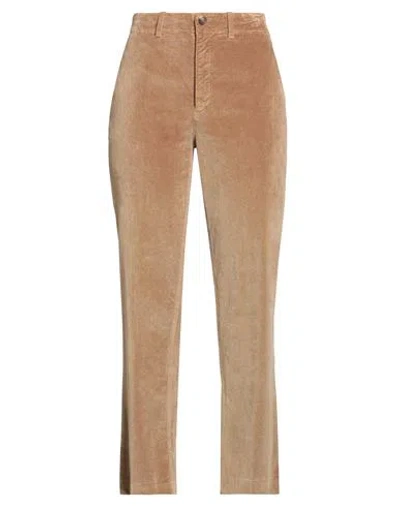 Kiltie Woman Pants Camel Size 10 Cotton, Viscose, Elastane