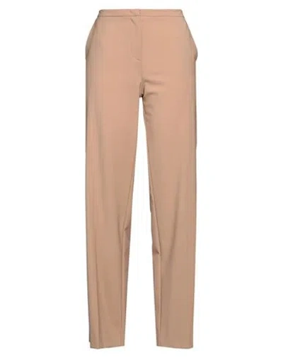 Kiltie Woman Pants Camel Size 6 Virgin Wool, Elastane