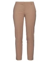 Kiltie Woman Pants Camel Size 4 Virgin Wool, Elastane In Beige