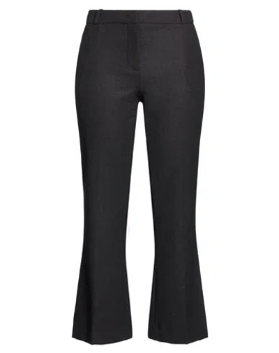 Kiltie Woman Pants Charcoal Size 6 Virgin Wool, Elastane In Grey