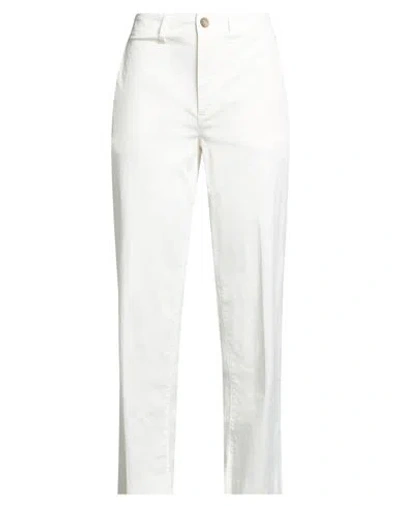 Kiltie Woman Pants Ivory Size 4 Cotton, Elastane