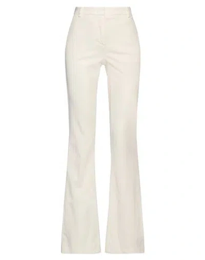 Kiltie Woman Pants Ivory Size 4 Cotton, Viscose, Elastane