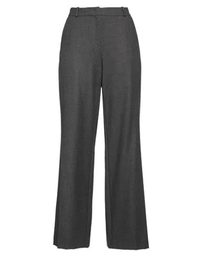 Kiltie Woman Pants Lead Size 12 Virgin Wool, Elastane In Gray