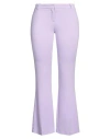Kiltie Woman Pants Lilac Size 8 Polyester, Elastane In Purple
