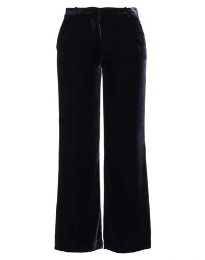 Kiltie Woman Pants Midnight Blue Size 10 Viscose, Silk