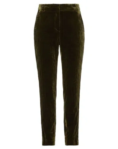 Kiltie Woman Pants Military Green Size 10 Viscose, Silk