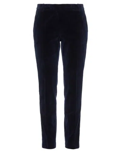 Kiltie Woman Pants Navy Size 10 Cotton, Viscose, Elastane In Blue