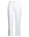 Kiltie Woman Pants Off White Size 6 Cotton, Linen