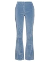 Kiltie Woman Pants Pastel Blue Size 6 Cotton, Viscose, Elastane