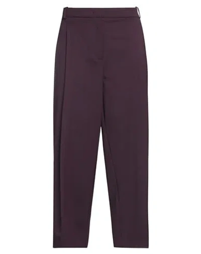 Kiltie Woman Pants Purple Size 2 Polyester, Virgin Wool, Elastane