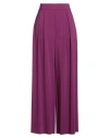 Kiltie Woman Pants Purple Size 8 Viscose, Elastane In Purple