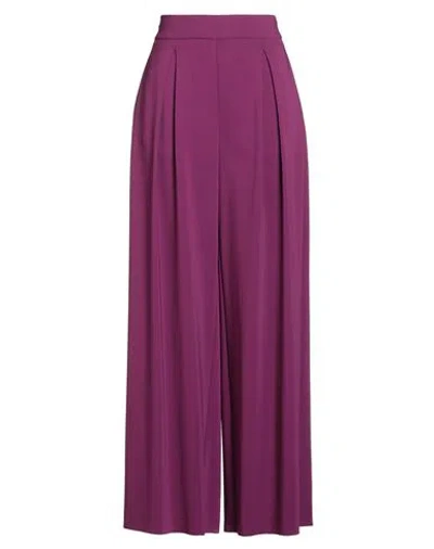 Kiltie Woman Pants Purple Size 8 Viscose, Elastane