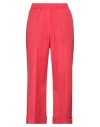 Kiltie Woman Pants Red Size 4 Cotton, Elastane In Red