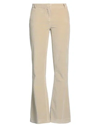 Kiltie Woman Pants Sand Size 8 Cotton, Viscose, Elastane In Neutral