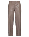 Kiltie Woman Pants Taupe Size 8 Polyurethane, Viscose In Grey