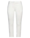 Kiltie Woman Pants White Size 10 Polyester, Elastane