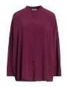Kiltie Woman Shirt Garnet Size 8 Silk, Elastane