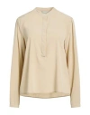 Kiltie Woman Top Beige Size 6 Silk, Elastane In Neutral