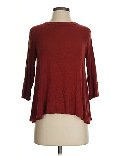 Pre-owned Kim & Cami Cardigan Sweater In Burgundy