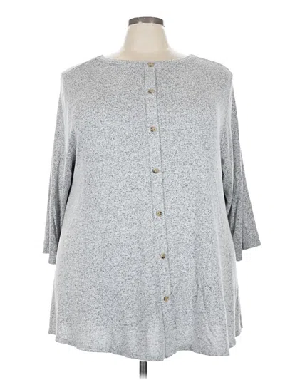 Pre-owned Kim & Cami Cardigan Sweater In Gray