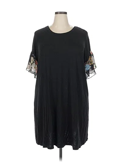 Pre-owned Kim & Cami Casual Dress In Black