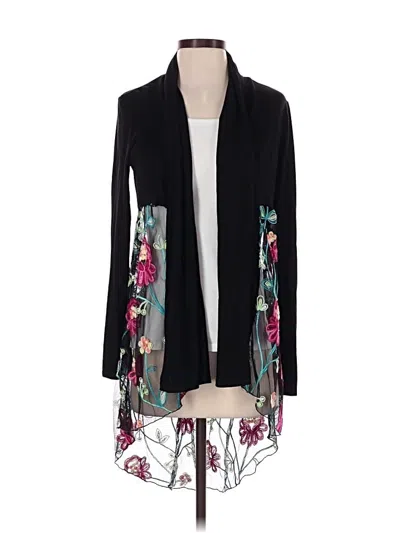 Pre-owned Kim & Cami Kimono In Black