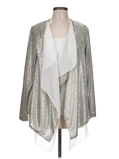 Pre-owned Kim & Cami Kimono In Silver